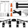 8 Light Track Lighting Fixtures Ceiling, Matte Black Kichen Track No GU10 Bulb - View #9